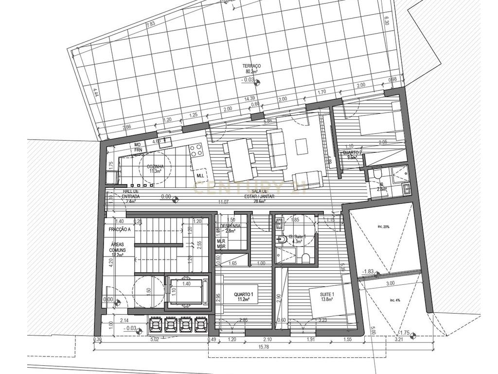 T3 com terraço de 80m² - Edf. D. MARIA 17 em Cacilhas, Almada - Image 20
